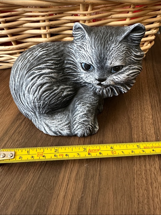 Other - Gray Stone Cat Figurine